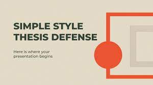free thesis defense google slides and