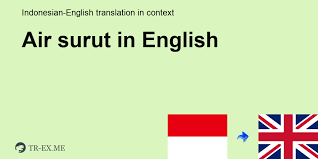 Sebagai contoh, kawasan yang saya selalu kunjungi untuk. Air Surut In English Translation Examples Of Use Air Surut In A Sentence In Indonesian