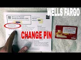 change wells fargo pin number