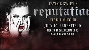 Taylor Swifts Reputation Tour Coming To Fedexfield In 2018