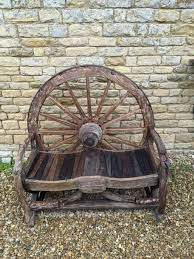 19th Century Cartwheel Bench