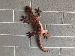 Gecko Lizard Metal Lizard Metal Art