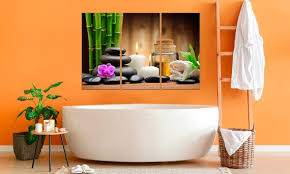 Relaxing Canvas Wall Art For Spa Room