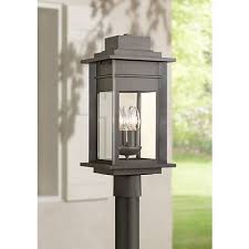 Bransford 19 1 2 H Black Specked Gray Outdoor Post Light 8m886 Lamps Plus Outdoor Post Lights Post Lights Outdoor Post Light Fixtures