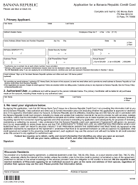 Free Credit Card Application Forms Pdf Template Form Download