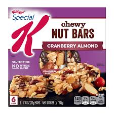 special k nut bars cranberry almond chewy