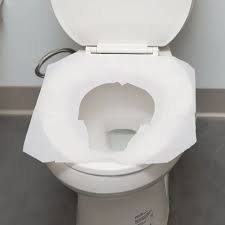 White Disposable Toilet Seat Cover Paper