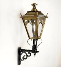 Antique Brass Wall Mounted Garden Lantern