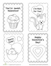 | free printable valentine's day cards. Make Your Own Valentines Worksheet Education Com Printable Valentines Cards Valentine Coloring Pages Valentine S Cards For Kids
