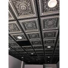 ceiling tile in antique silver