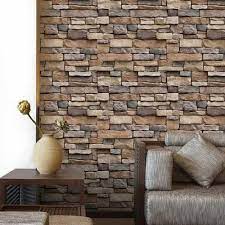 Pvc 3d Brick Wallpaper For Home Size
