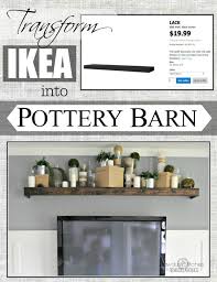 Turn An Ikea Shelf Into A Pottery Barn