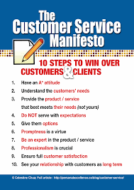 The Customer Service Manifesto Office Ideas Customer Service