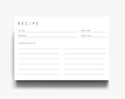 Recipe Cards Etsy