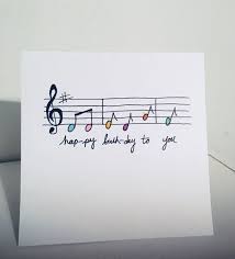 Write your special message on these lovely birthday songs ecards and send them across to your loved one. Musical Notes Happy Birthday Card Etsy