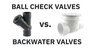 ball check valves vs backwater valves