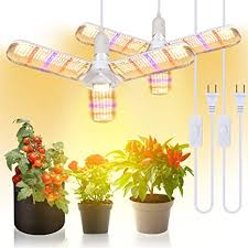 Amazon Com 150w Led Grow Light Bulb Foldable Sunlike Full Spectrum Lamp For Indoor Plants 414 Leds Sunlike Grow Lights With Power Cord E27 Plant Lamp For Flowers Vegetables Greenhouse Hydroponic 2