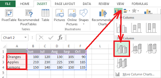 chart graph in microsoft excel