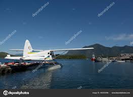 float plane parked tofino dock