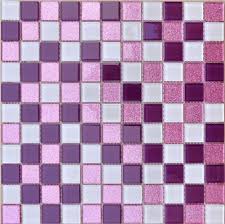 Square Purple Backsplash Tile Pink