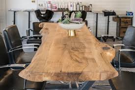 Wood Table Live Edge Rustic Modern