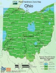 Map Of Usda Hardiness Zones For Ohio