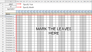 free leave tracker google sheet template