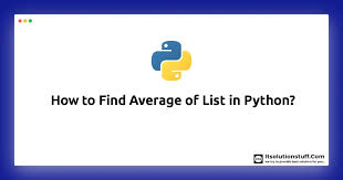 how to find average of list in python