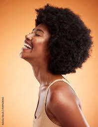 cosmetics black woman and smile with