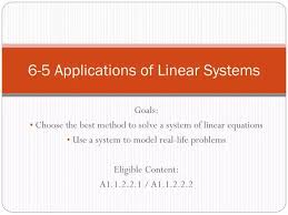S Of Linear Systems