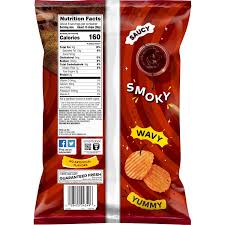 lay s wavy potato chips hickory bbq