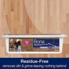 bona wet cleaning pads disposable lavender scent 12 pads