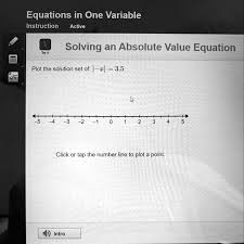 Solving An Absolute Value Equation Plot