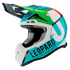 Offer Shiro Helmet Mx 917 Leopard Color Blue 1211 0007 Motocrosscenter Com