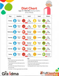 6 Month Baby Food Chart By Grandma Homemade Baby Food