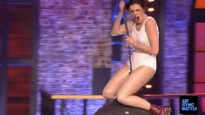 anne hathaway performs wrecking ball