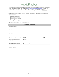 Fully Completed Application Forms And Supporting Cv