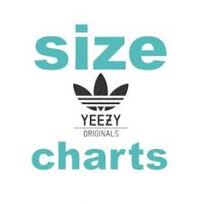 yeezy size charts for men women kids