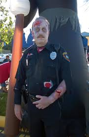 actual police officer zombie at zombie