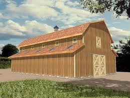 Horse Barn Plan With Hay Loft