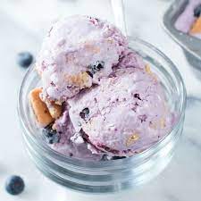 Blueberry Cheesecake Ice Cream gambar png