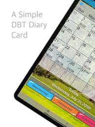 simple dbt skills diary card on the app