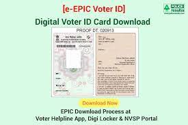 digital voter id card with photo 2022