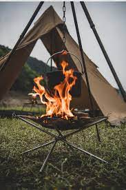 Always check with the campground operator to make sure fires are permitted. Naturehike Fire Pit Stand Portable Fire Burn Rack Camping Equipment Folding Wood Fire Frame Heating Charcoal Stove Wood Furnace Outdoor Stoves Aliexpress
