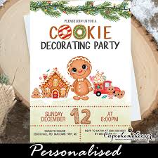 cookie decorating party invitation