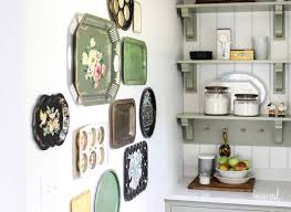 vintage metal tray gallery wall wall