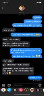 .matching bios for couples discord : Thread By Hoeforsuna Haikyuu Characters Reacting Responding To You Asking To Have Matching Bios Song Lyrics
