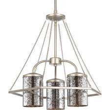 light silver ridge chandelier