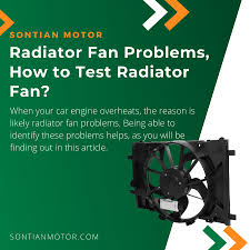 radiator fan symptoms problems how to