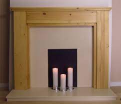 Stepped Solid Pine Fireplace Surround